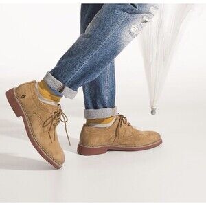 HUSH PUPPIES Detroit Plain Toe Oxford - Chestnut Suede - Sz 10M - Worn Once